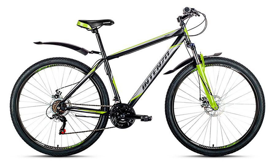 Фотография Велосипед Intenzo FORSAGE 27,5" (2020) 2020 Черно-зеленый